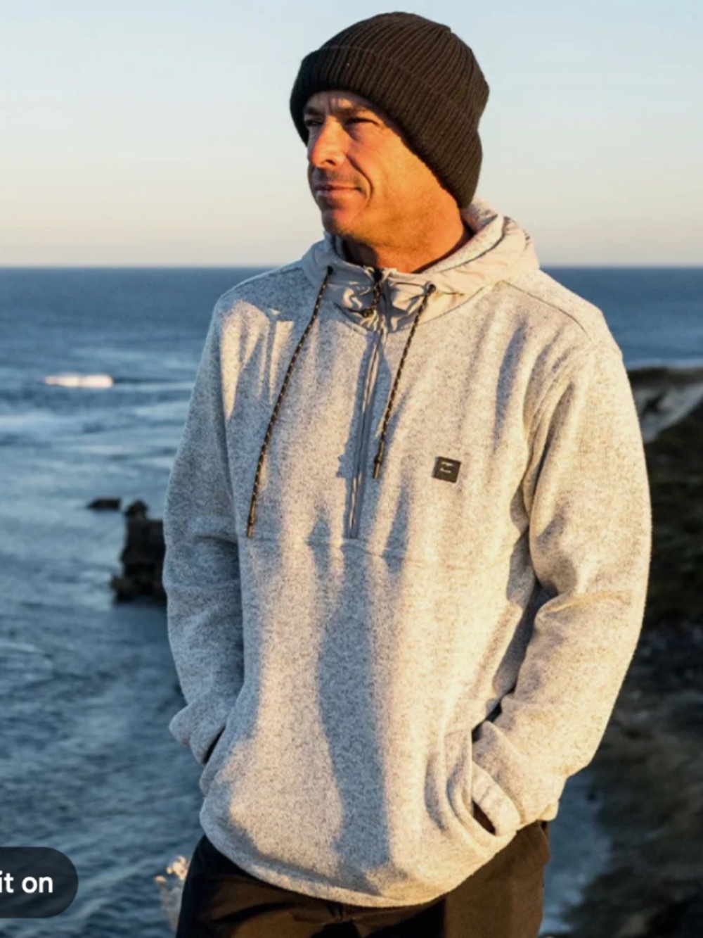 Billabong Boundary Hooded Half-Zip polo